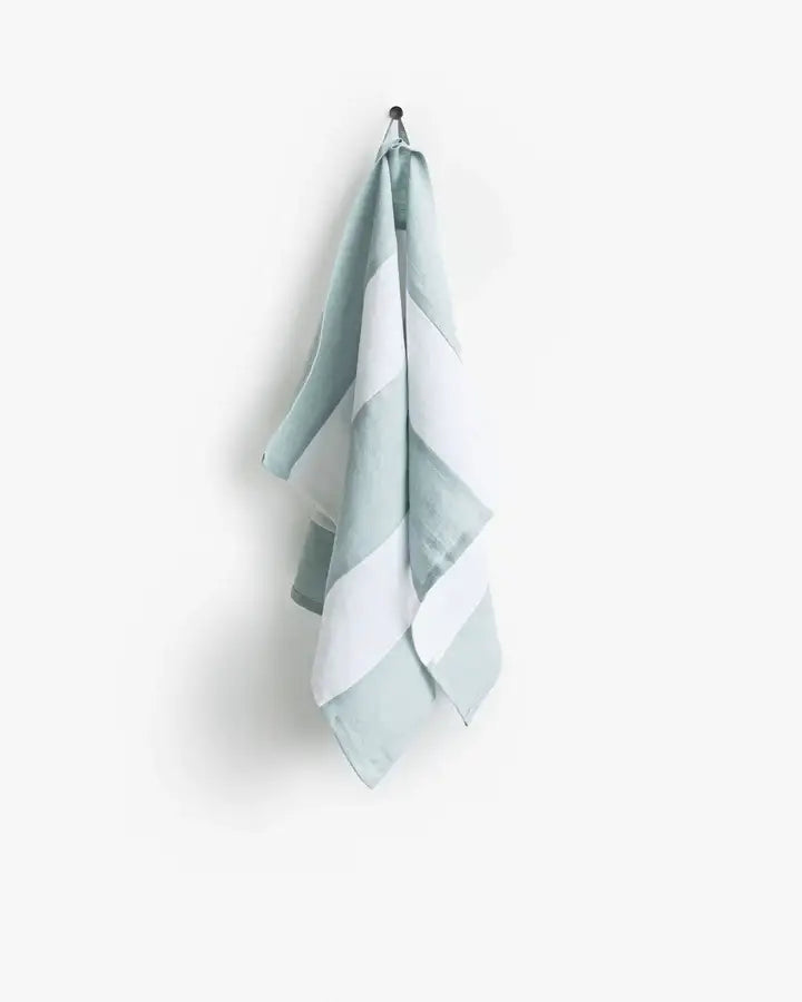 Striped Linen Tea Towel | Kitchen towel Zero-waste