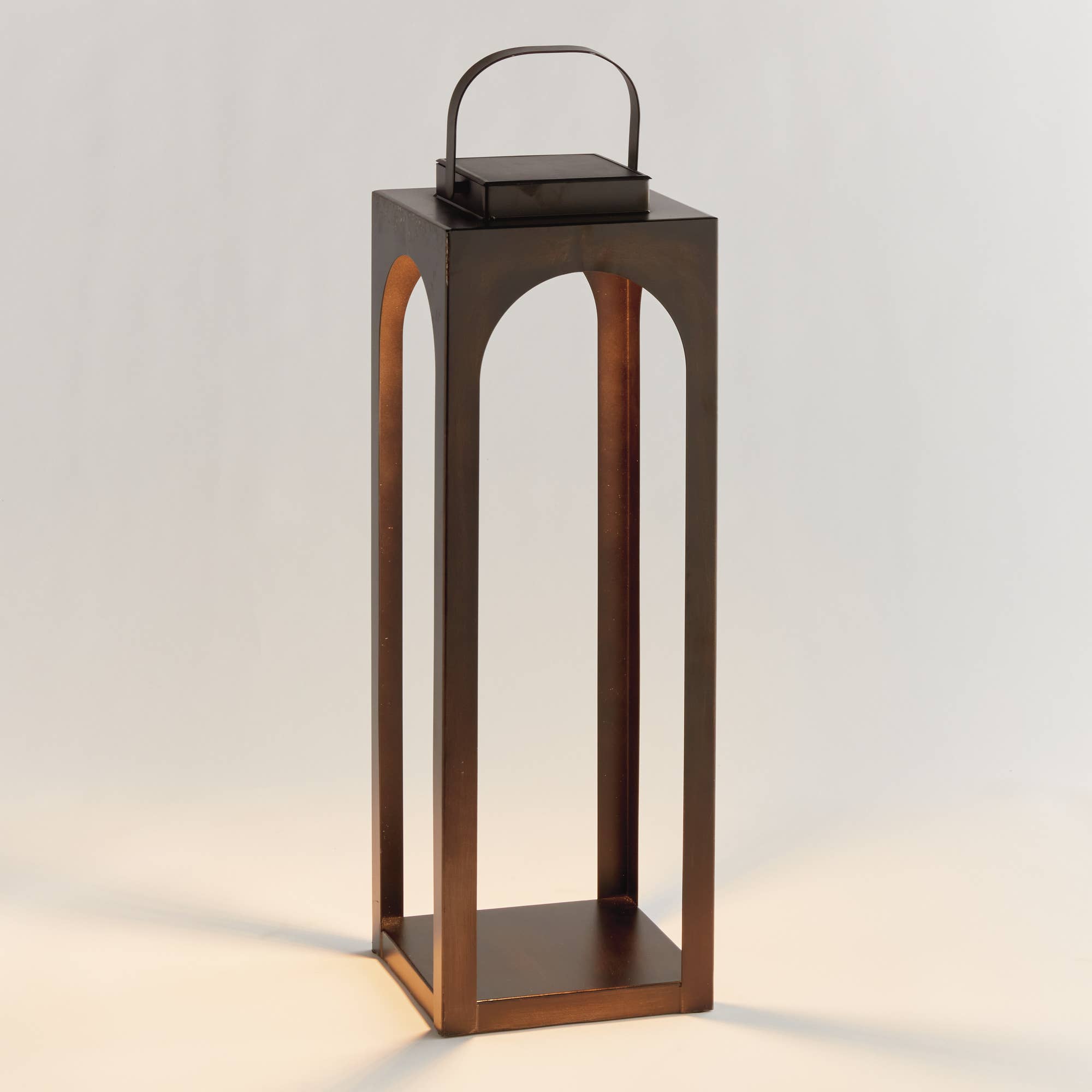 Brooks Cordless Solar Lantern 24", Bronze