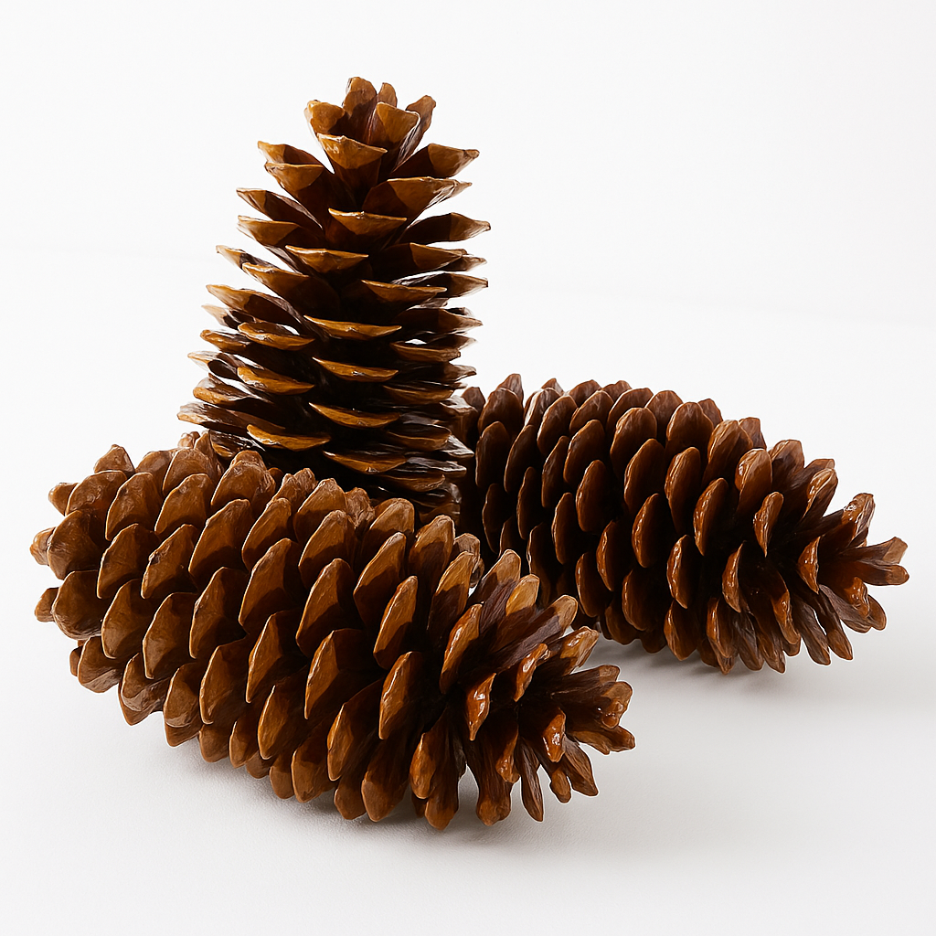 Varnished Sugar Pinecones - 9-14 Inches Tall