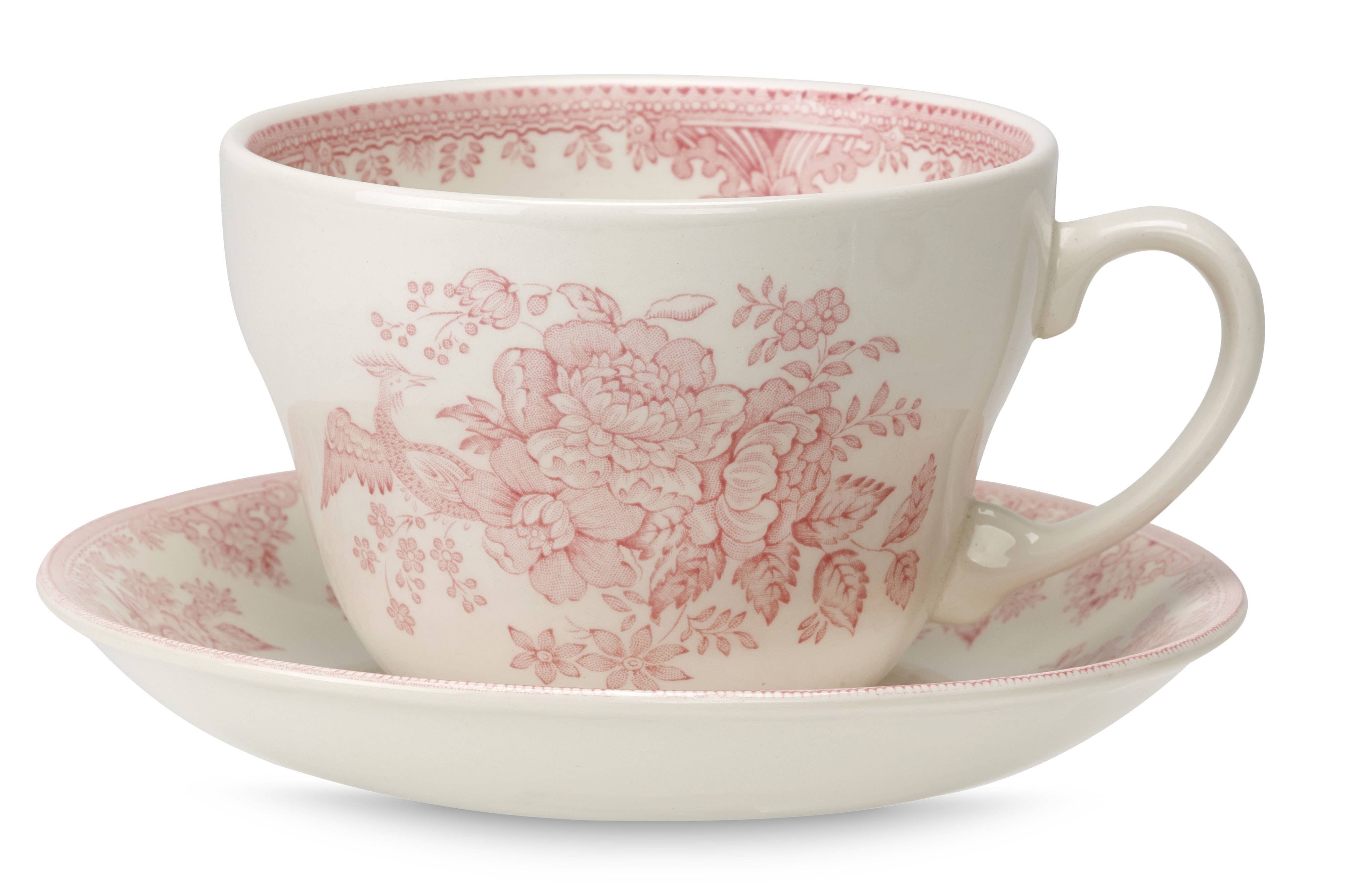 Pink Asiatic Pheasants Breakfast Cup