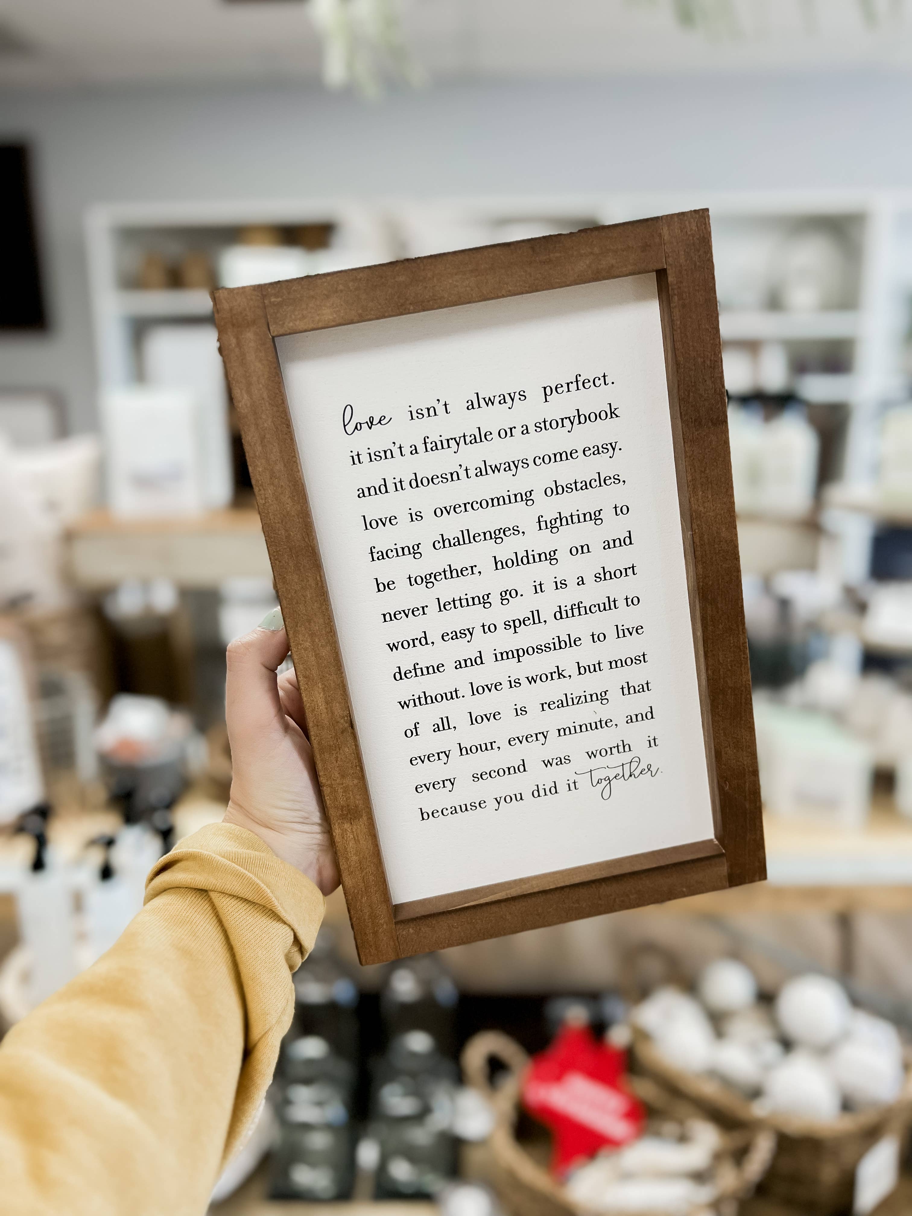 Love Isn't Always Perfect Sign