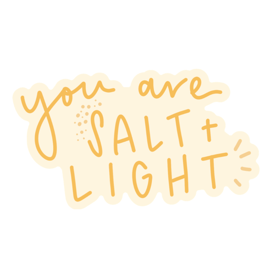 You Are Salt + Light Sticker | Christian Sticker