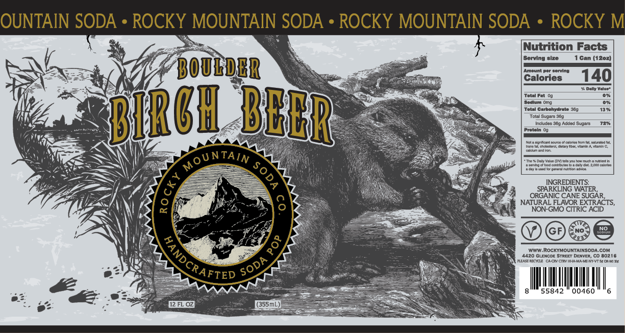 Boulder Birch Beer Soda Pop Cans