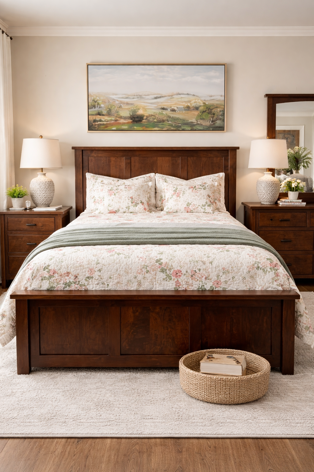 Rustic Cherry - Barn Floor Top Bedroom Collection
