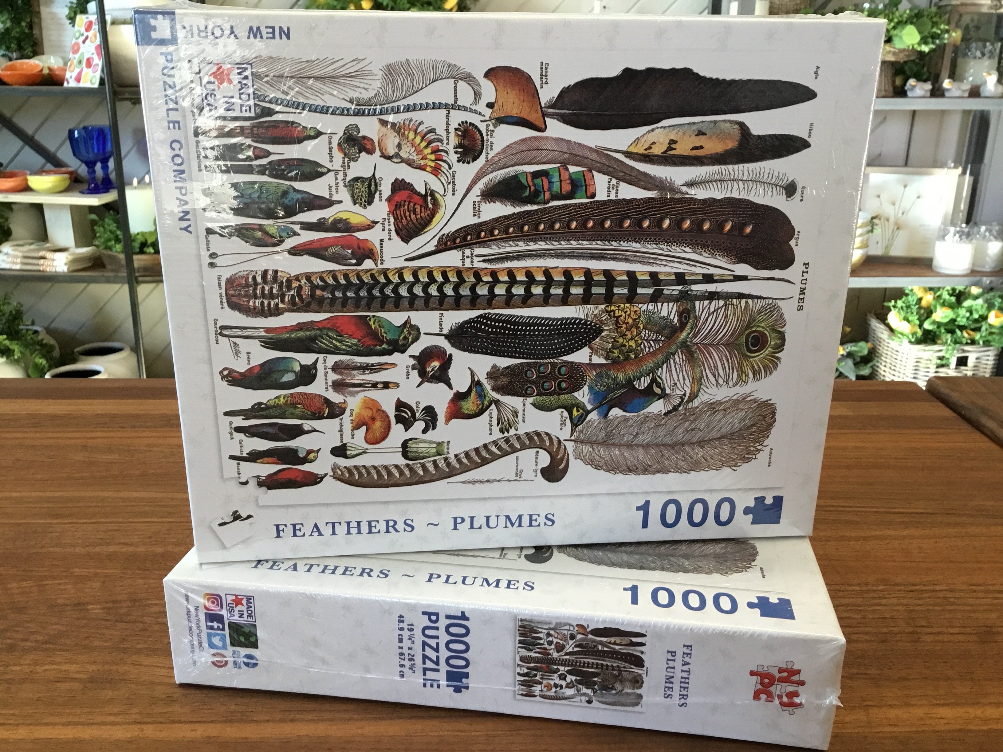 Feathers~Plums 1000 piece puzzle