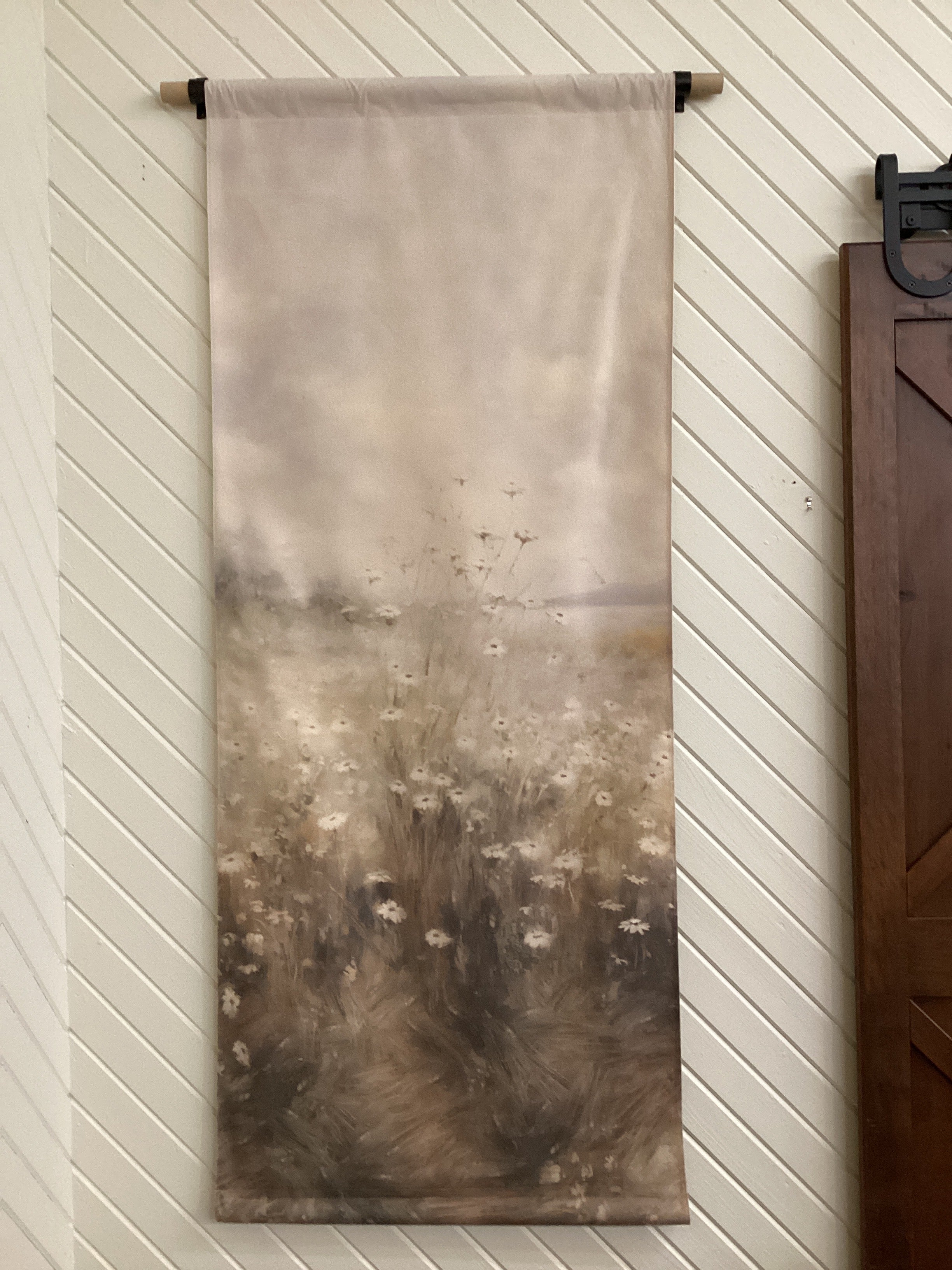 Field of Flowers 3x6 Canvas Scroll