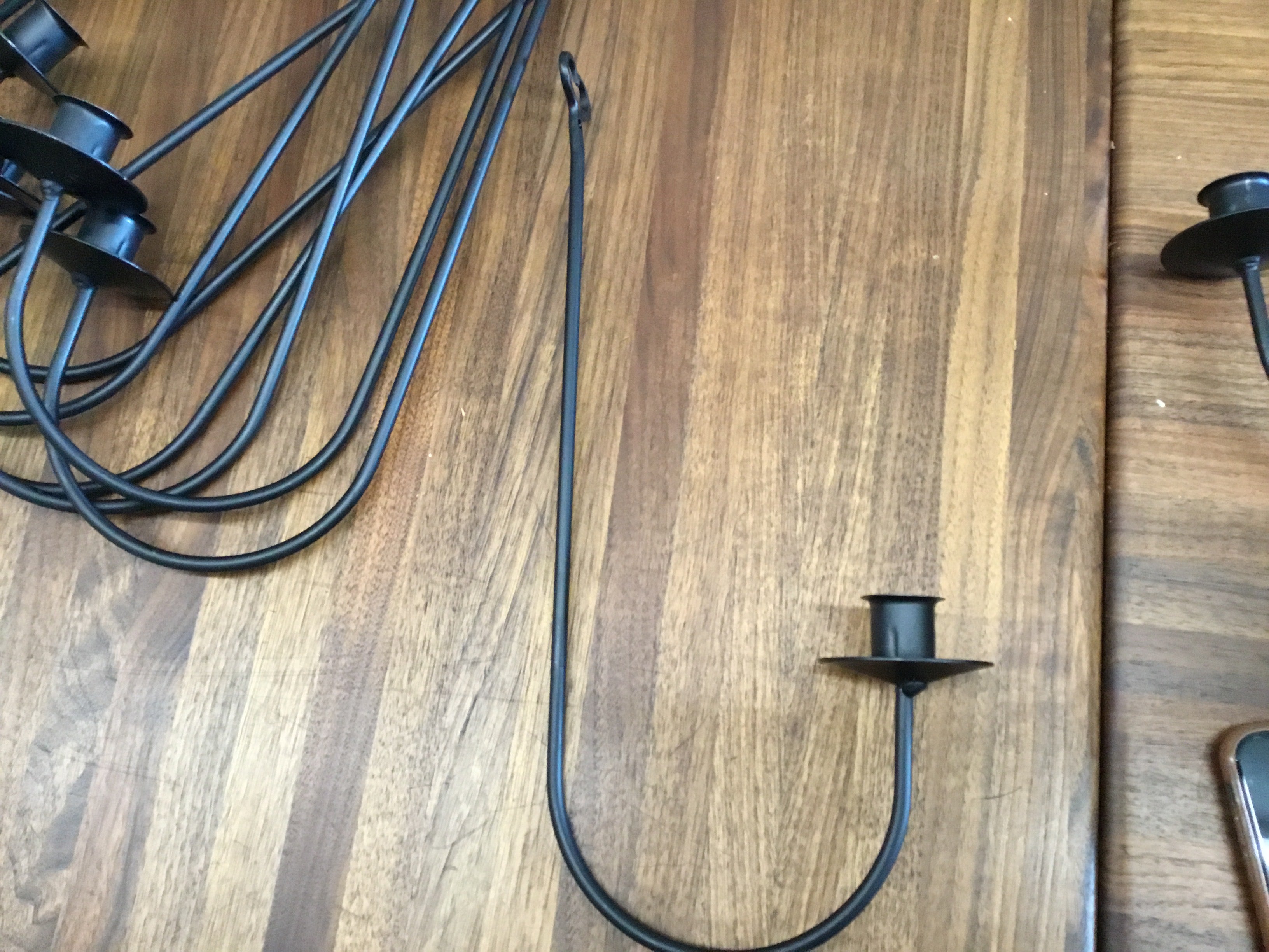 Single heart taper candle holder