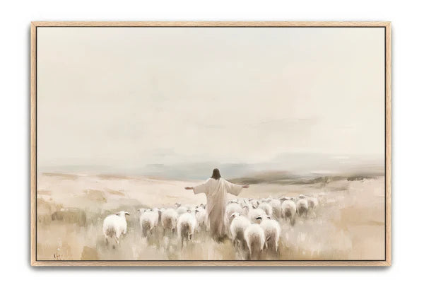 My Sheep Hear My Voice - canvas (horizontal)
