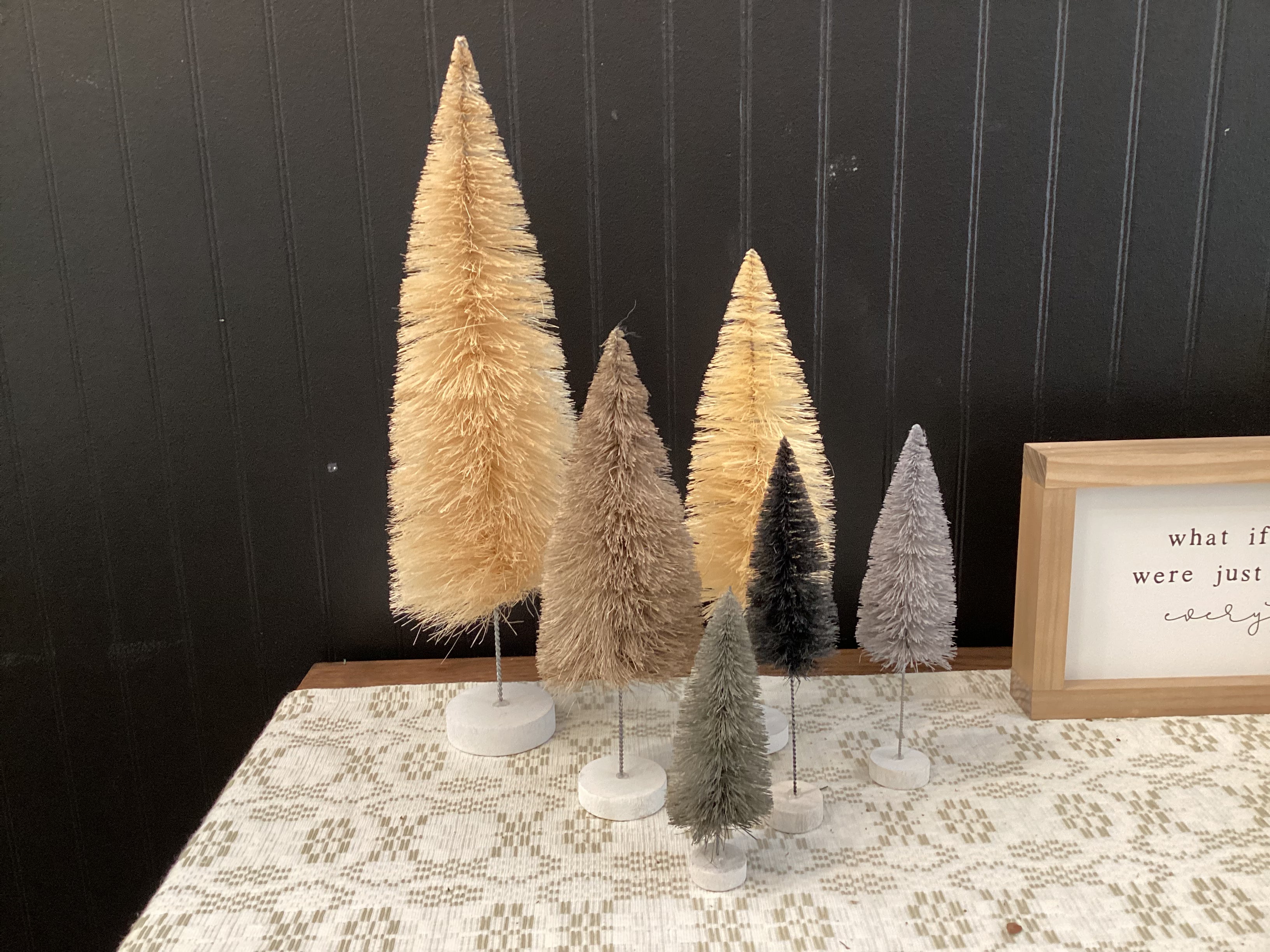 Bottle Brush Trees - set of 6