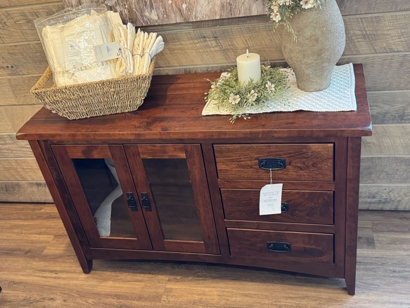 Rustic Cherry - Barn Floor Top 48" TV Stand