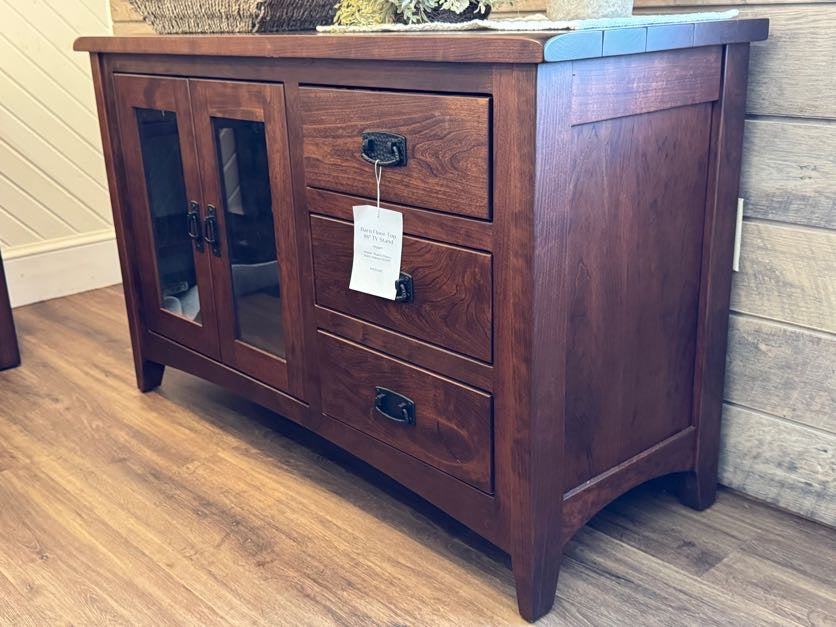 Rustic Cherry - Barn Floor Top 48" TV Stand