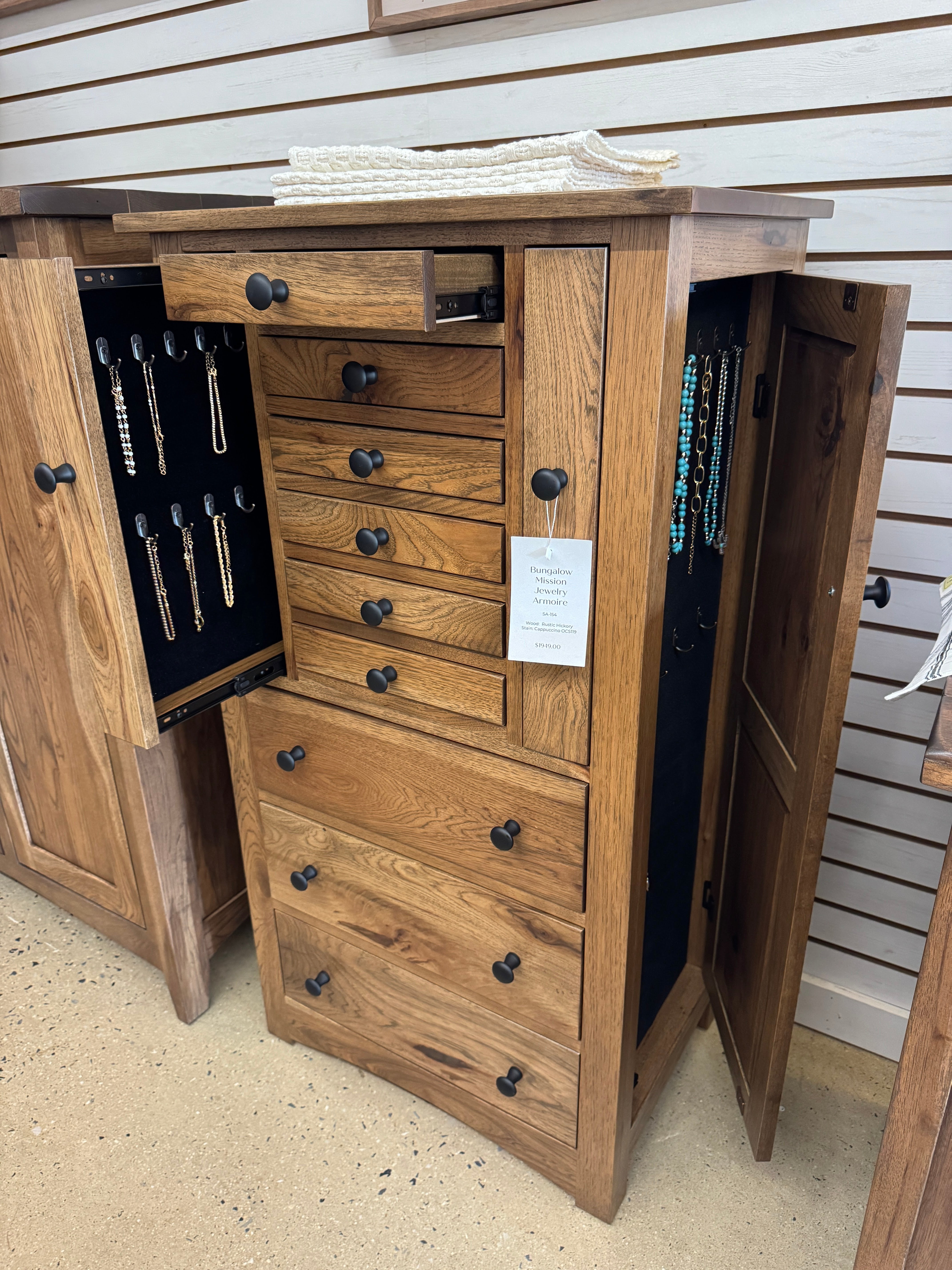 Bungalow Mission Jewelry Armoire