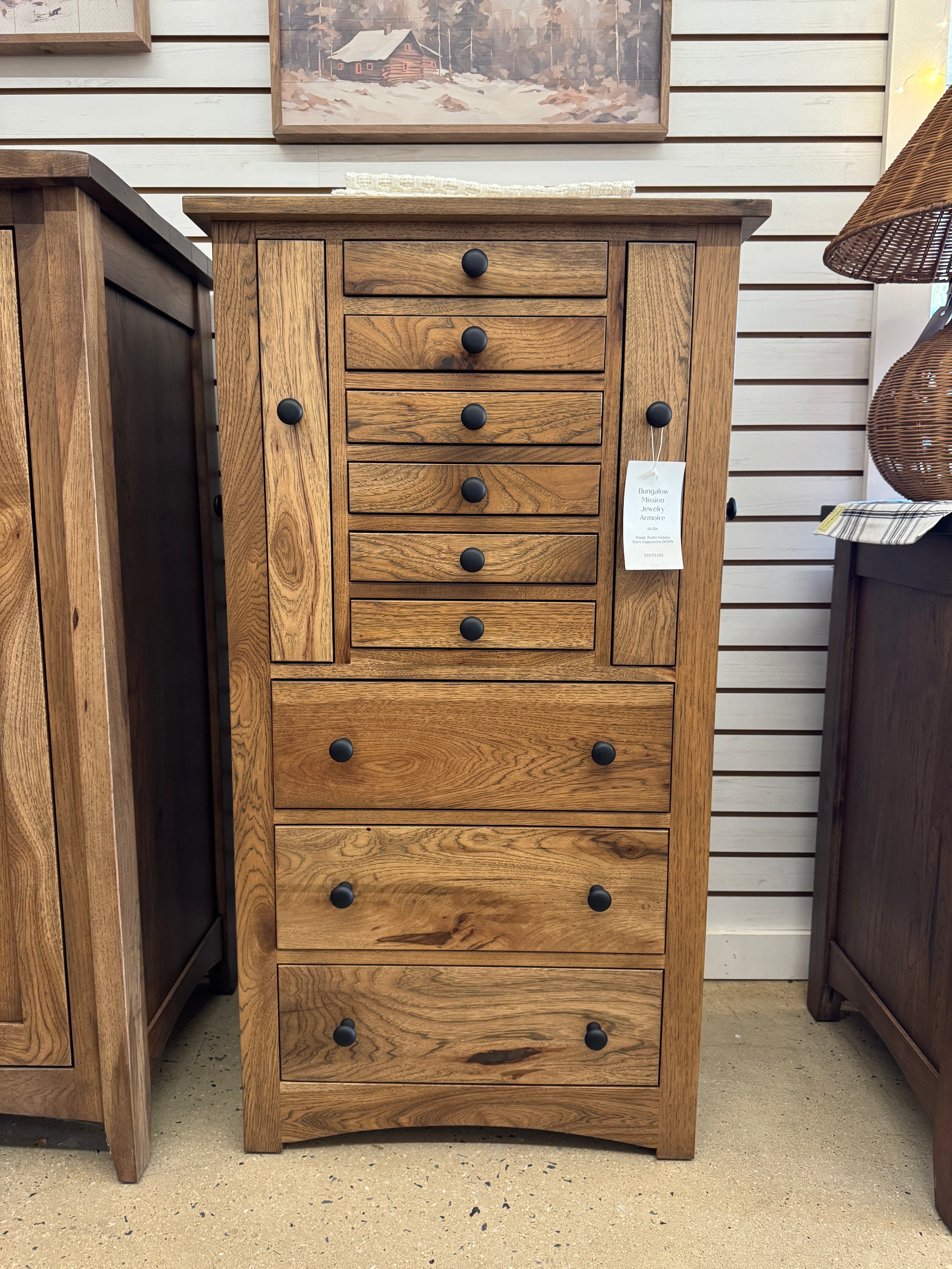 Bungalow Mission Jewelry Armoire