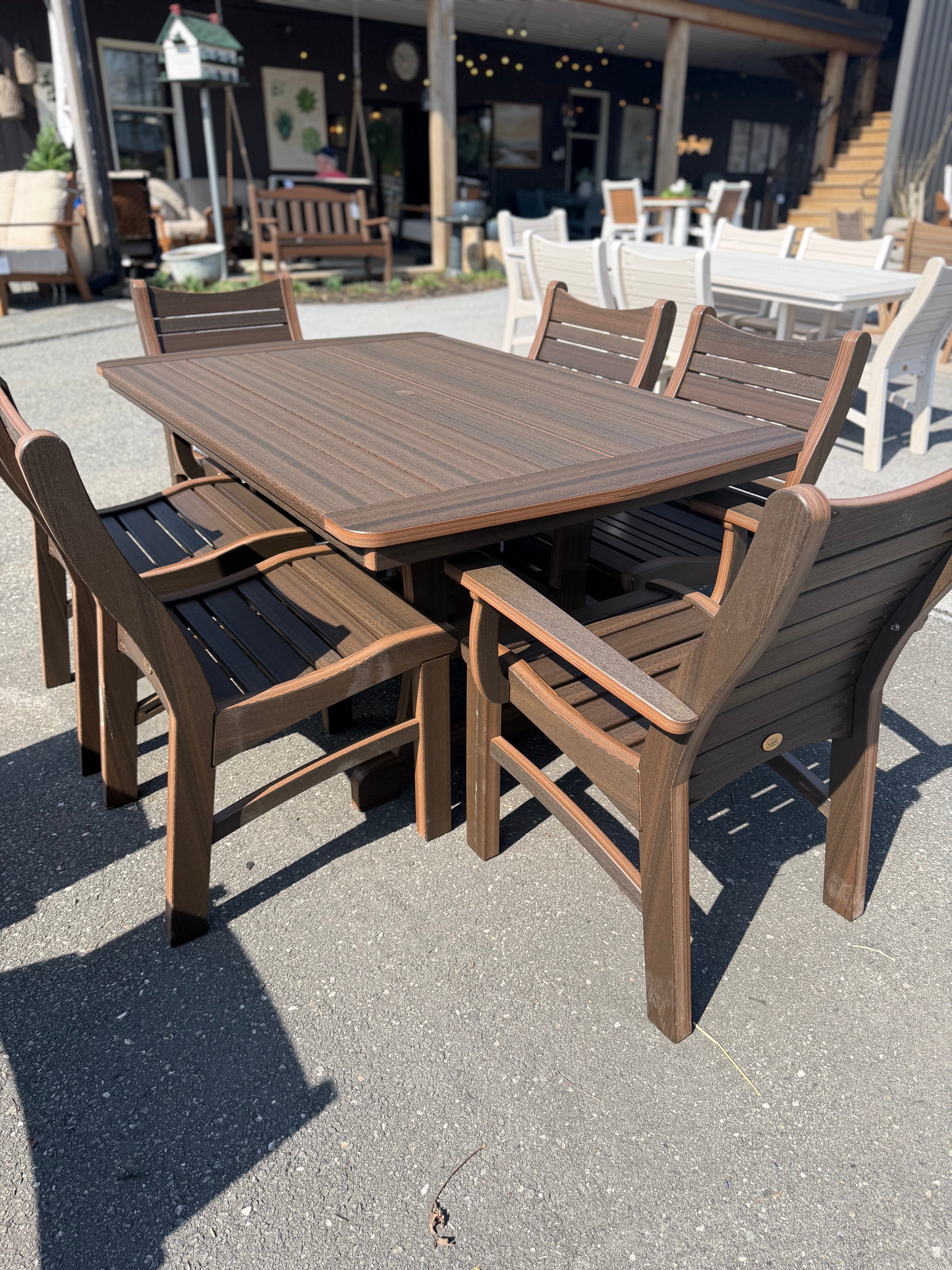 Bayshore Dining Table 40 X 60 in Brazilian Walnut