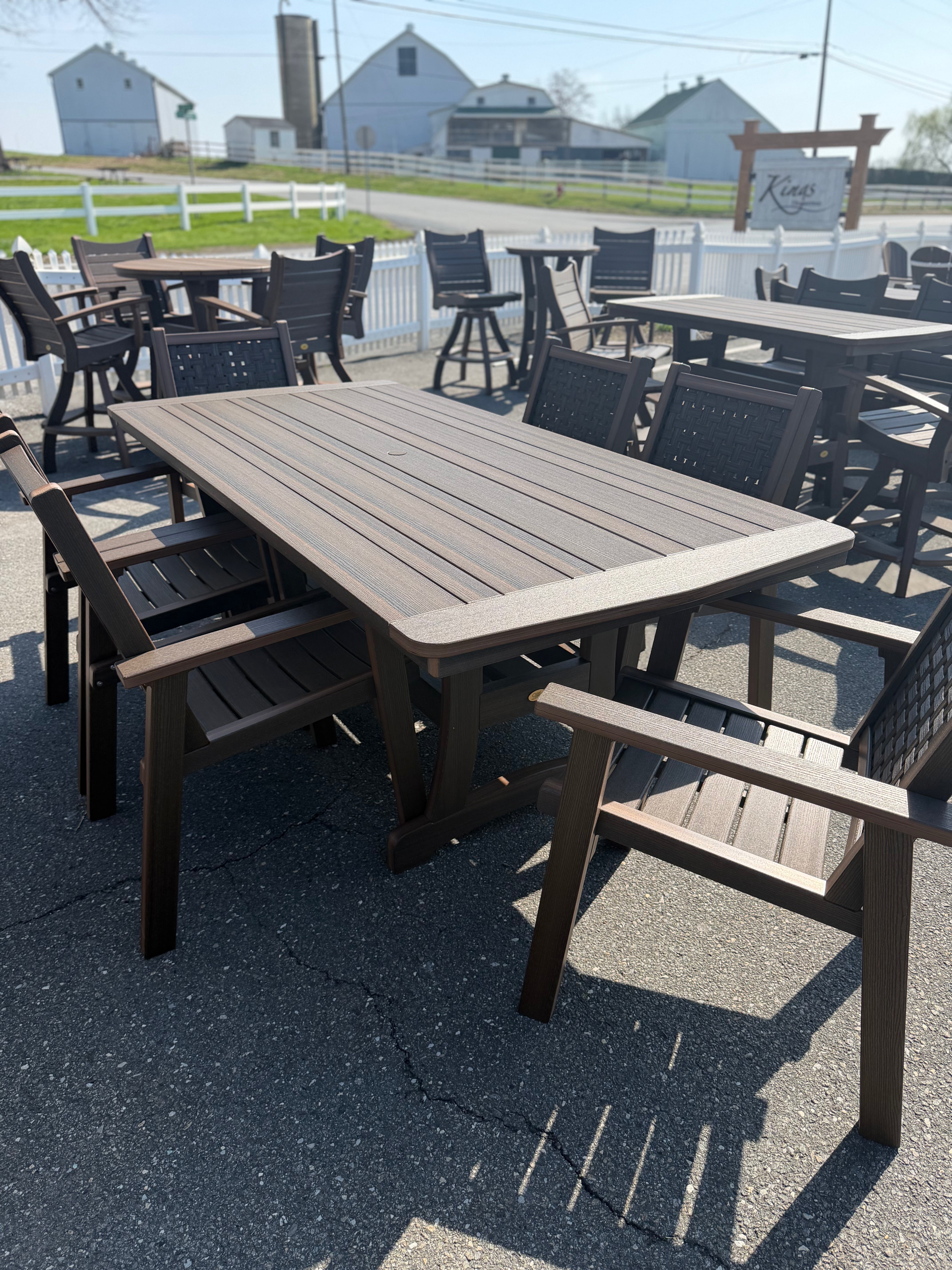 Bayshore Dining Table 40 X 84 in Brazilian Walnut