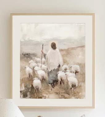 The Shepherd's Devotion - Canvas