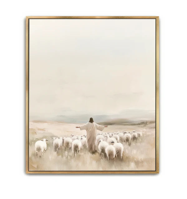 My Sheep Hear My Voice - canvas (vertical)