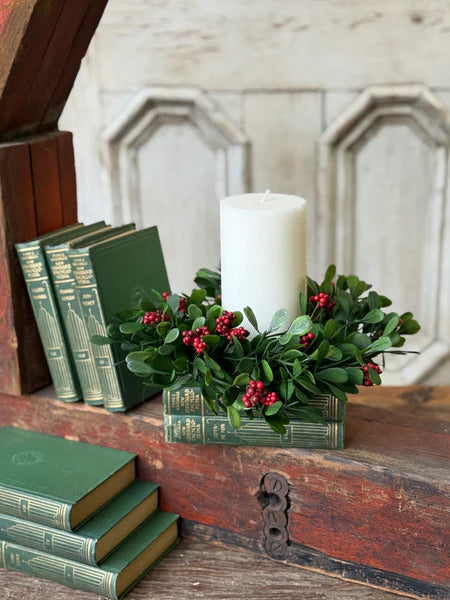 Noelle Greens Candle Ring | 8"