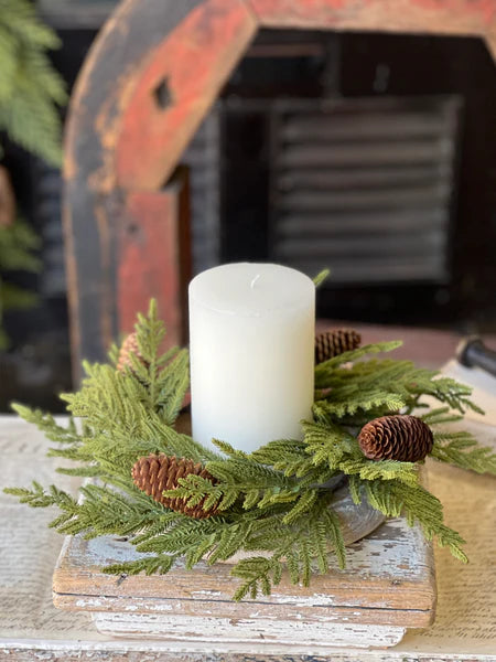 Arrow Wood Cedar Candle Ring | 12" |