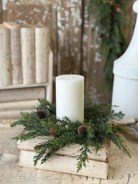 Crosswoods Juniper Candle Ring | 11”