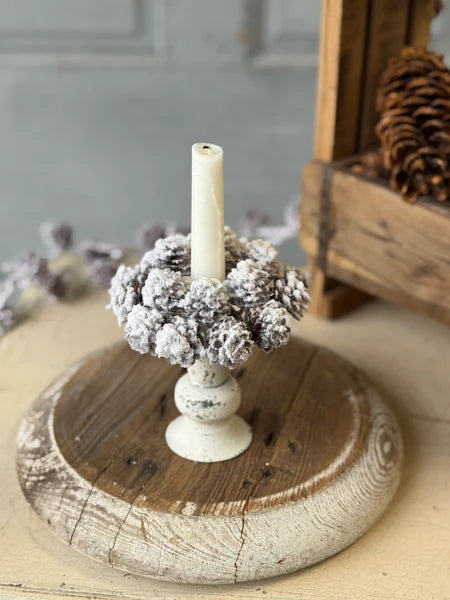 Snow Creek Cone Candle Ring | 4"