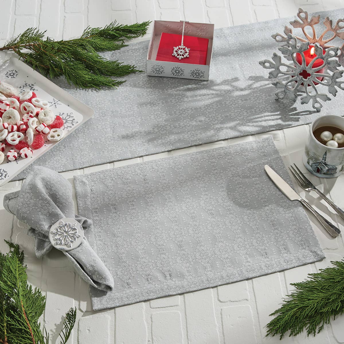 Winter Sky Table Runner 72"Ln