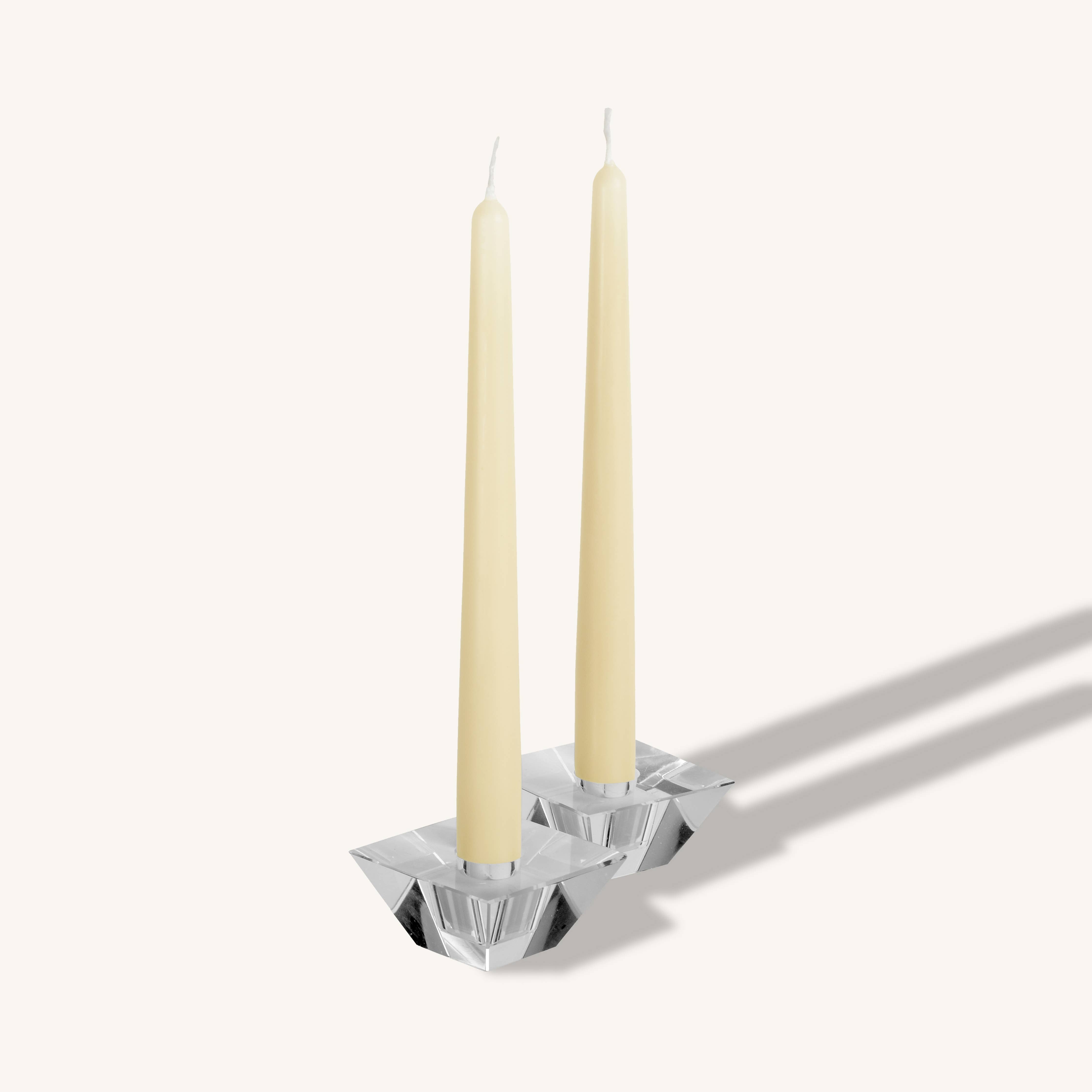 Wool White Taper Candles - 12 Inch - 12 Pack
