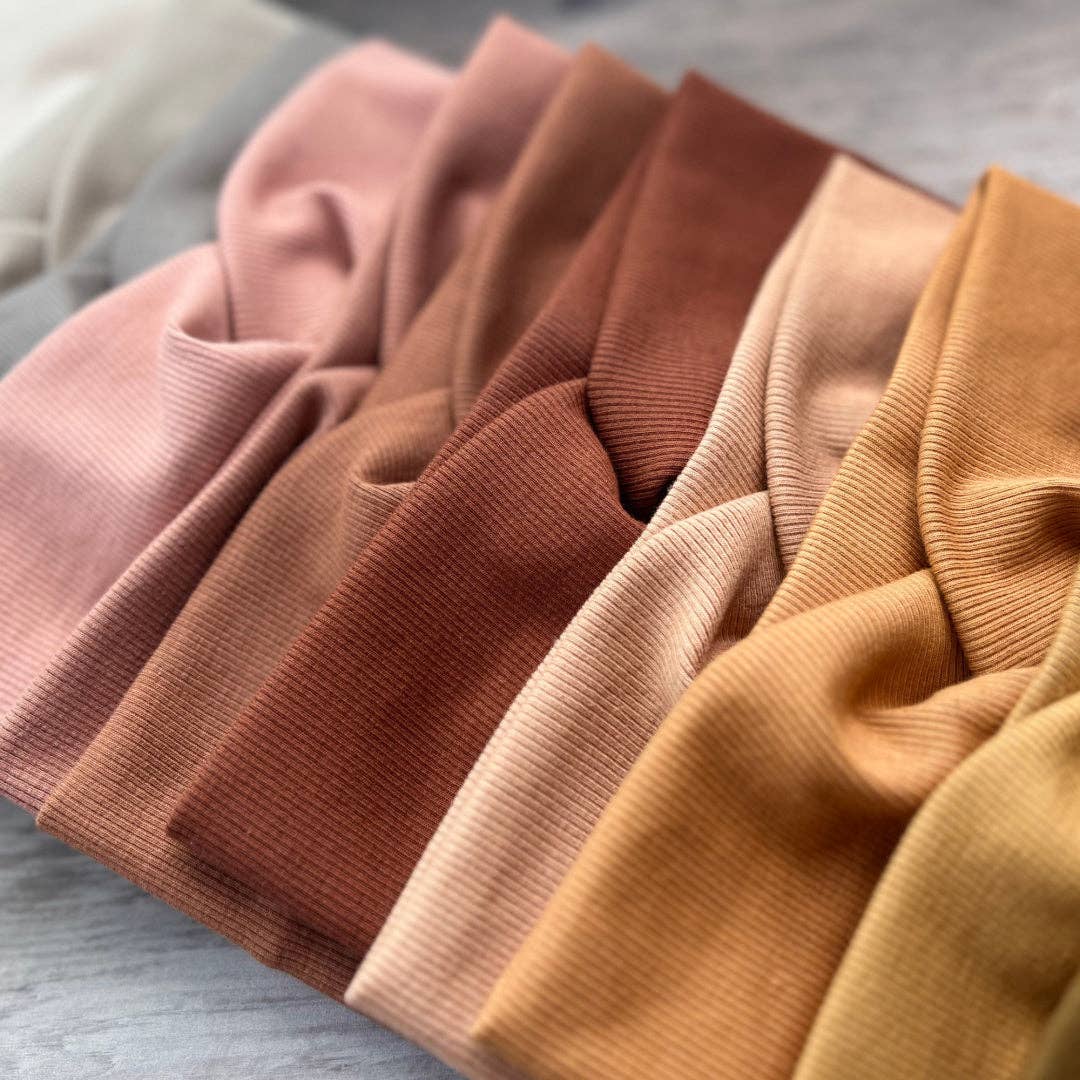 Organic Rib Cotton Twist Headband