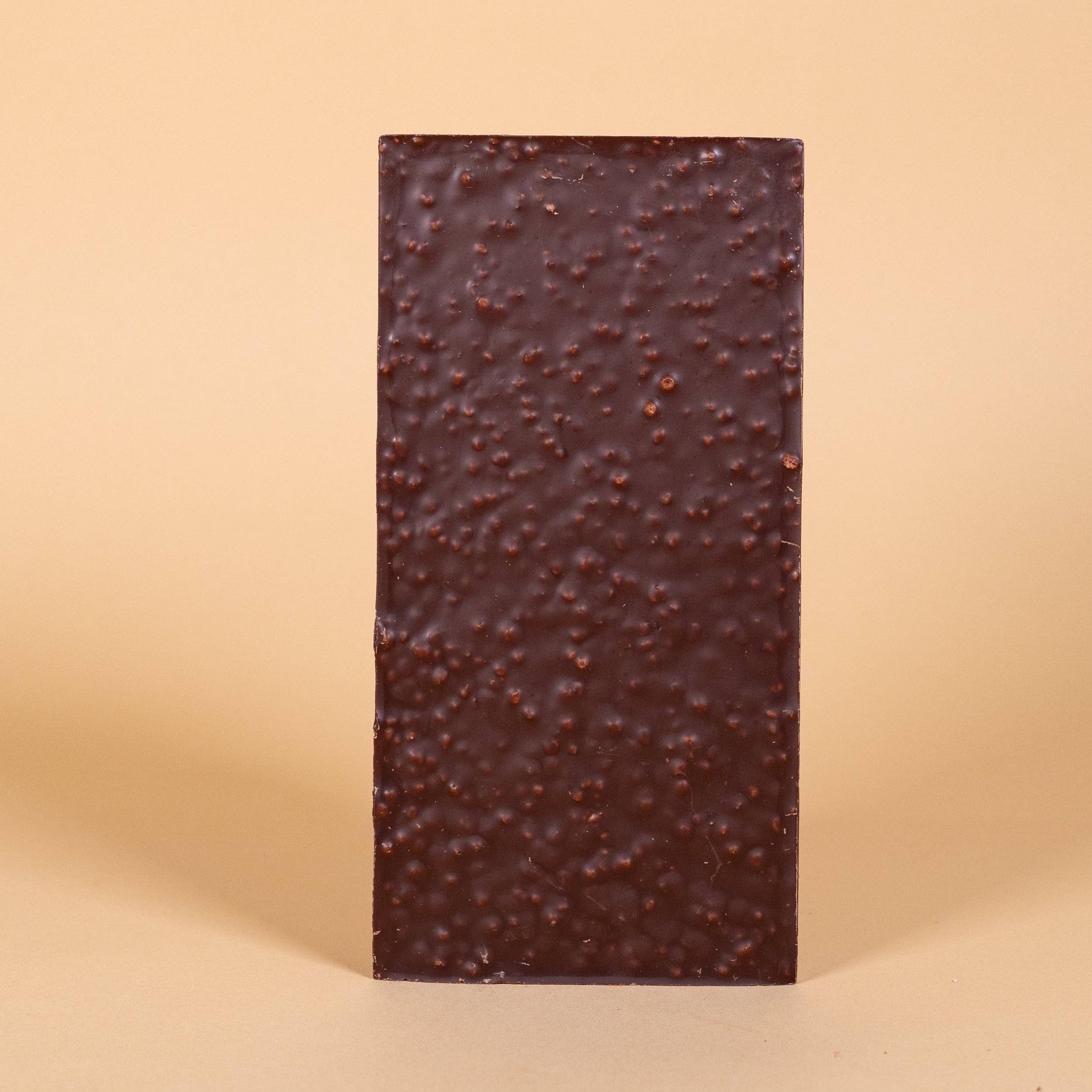 Organic Dark Milk Chocolate Bar – Quinoa Crunch
