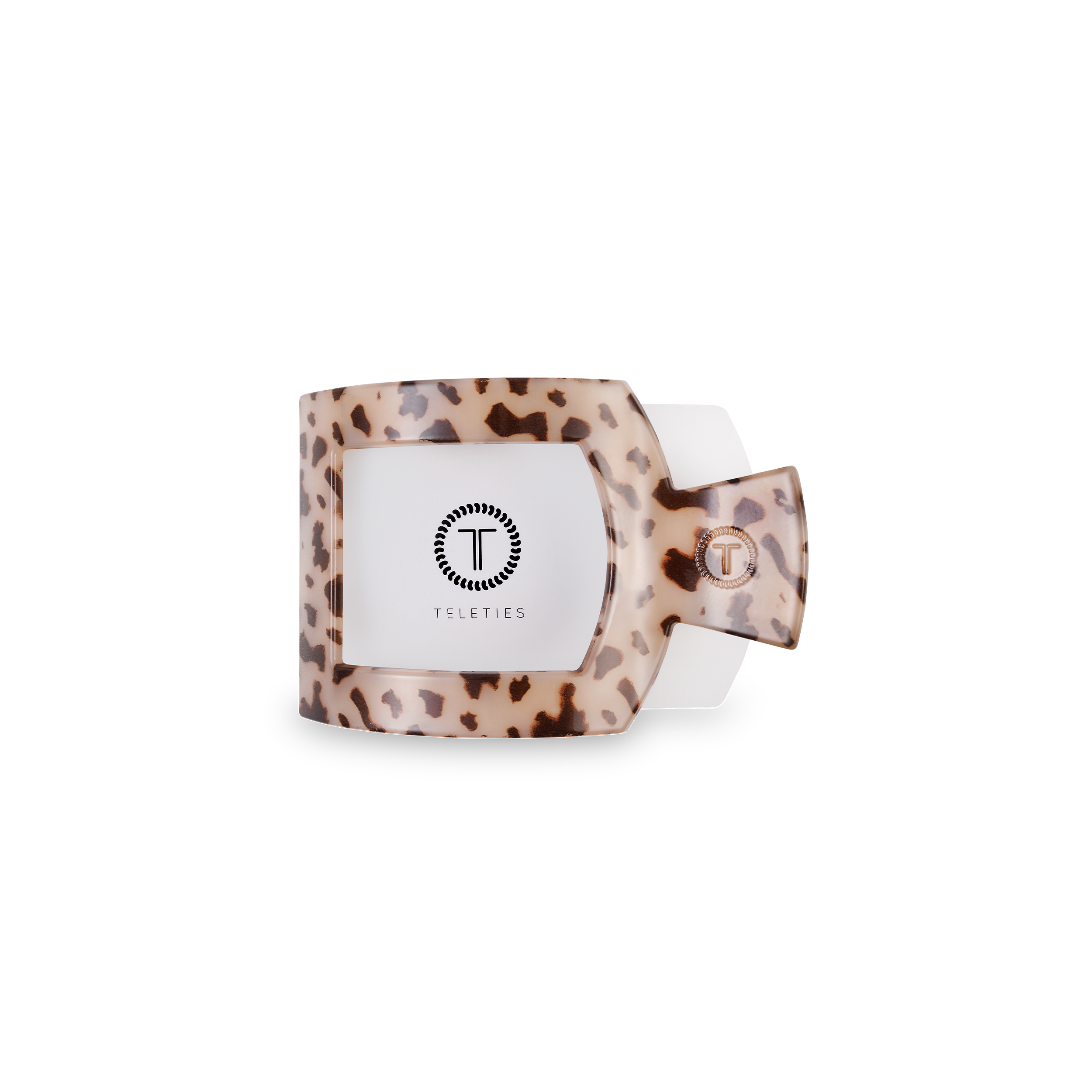 Square Flat Hair Clip | Small | Blonde Tortoise