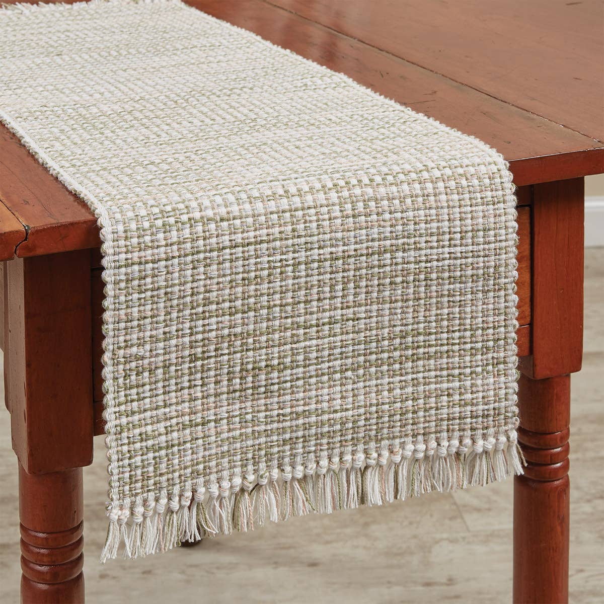 Basketweave Table Runner 36" L - Meadow