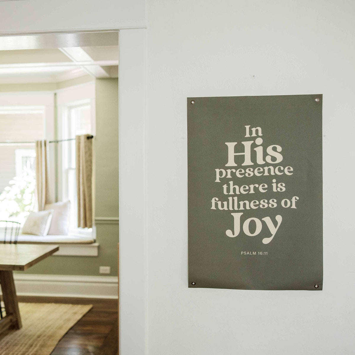 In His Presence | Canvas Banner