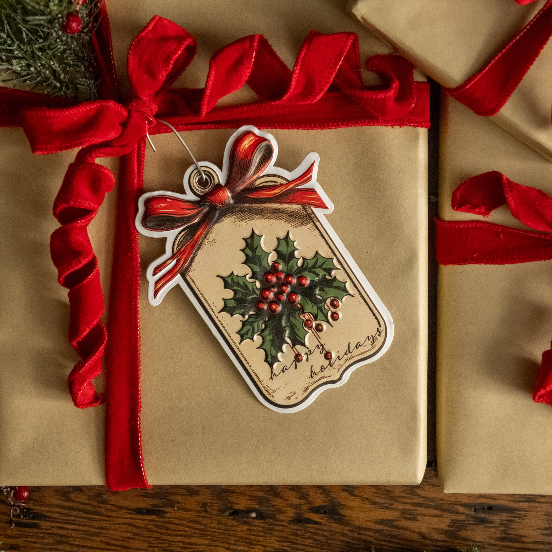 HAPPY HOLIDAYS ORNAMENT