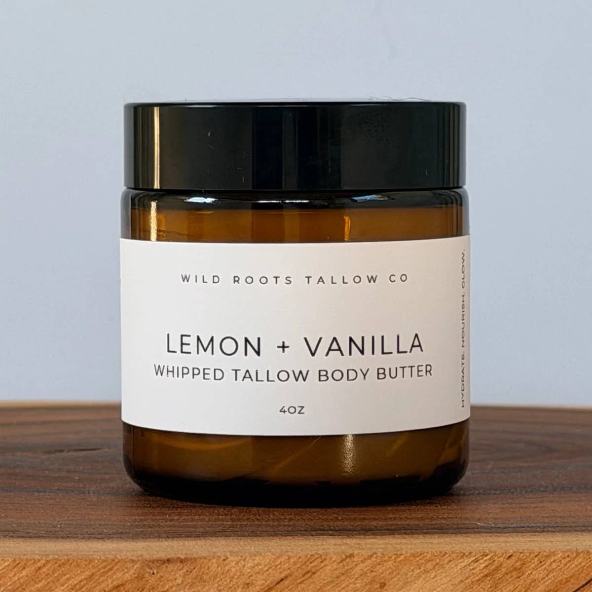 Lemon + Vanilla Tallow Body Butter | Brightening Body Whip