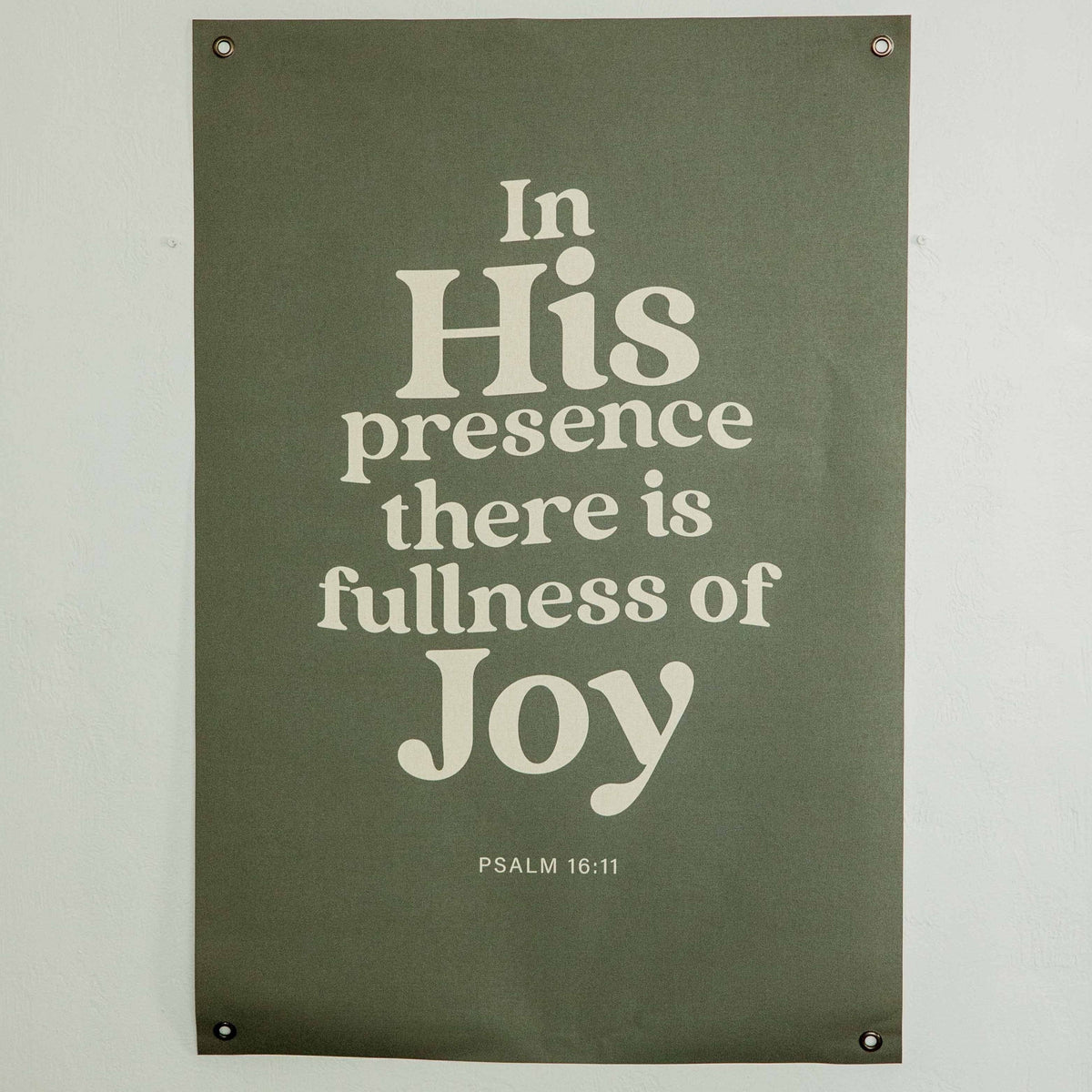 In His Presence | Canvas Banner