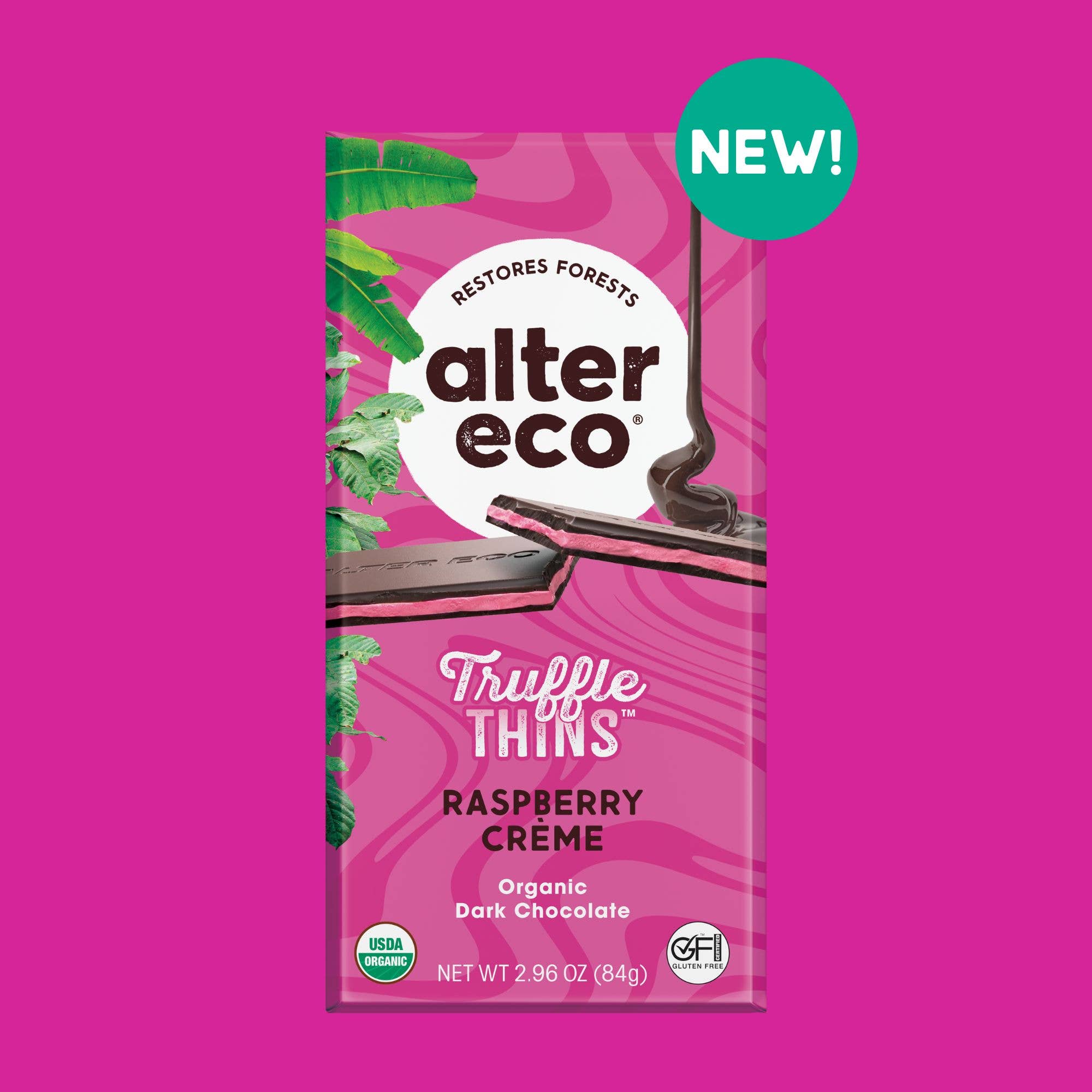 60% Raspberry Creme Truffle Thins-