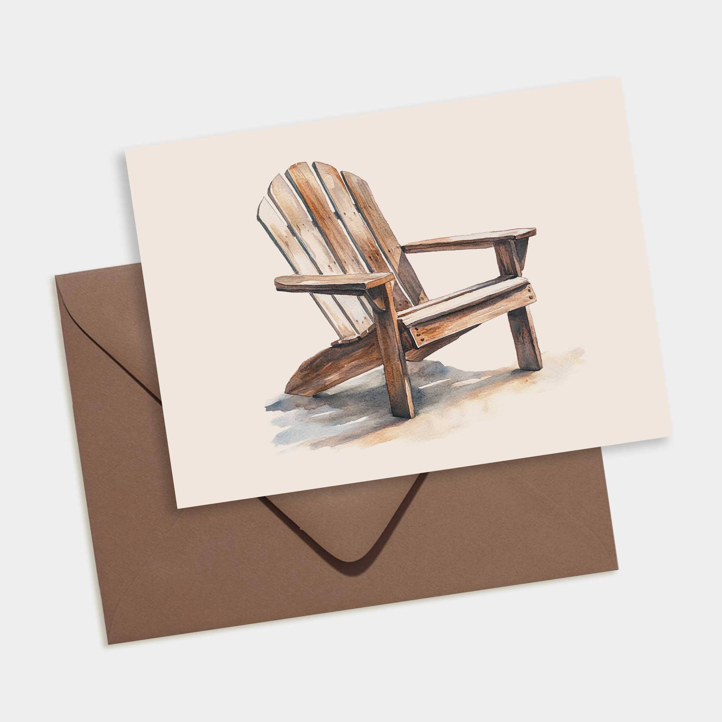 Adirondack Chair - Box of 6 Note Cards