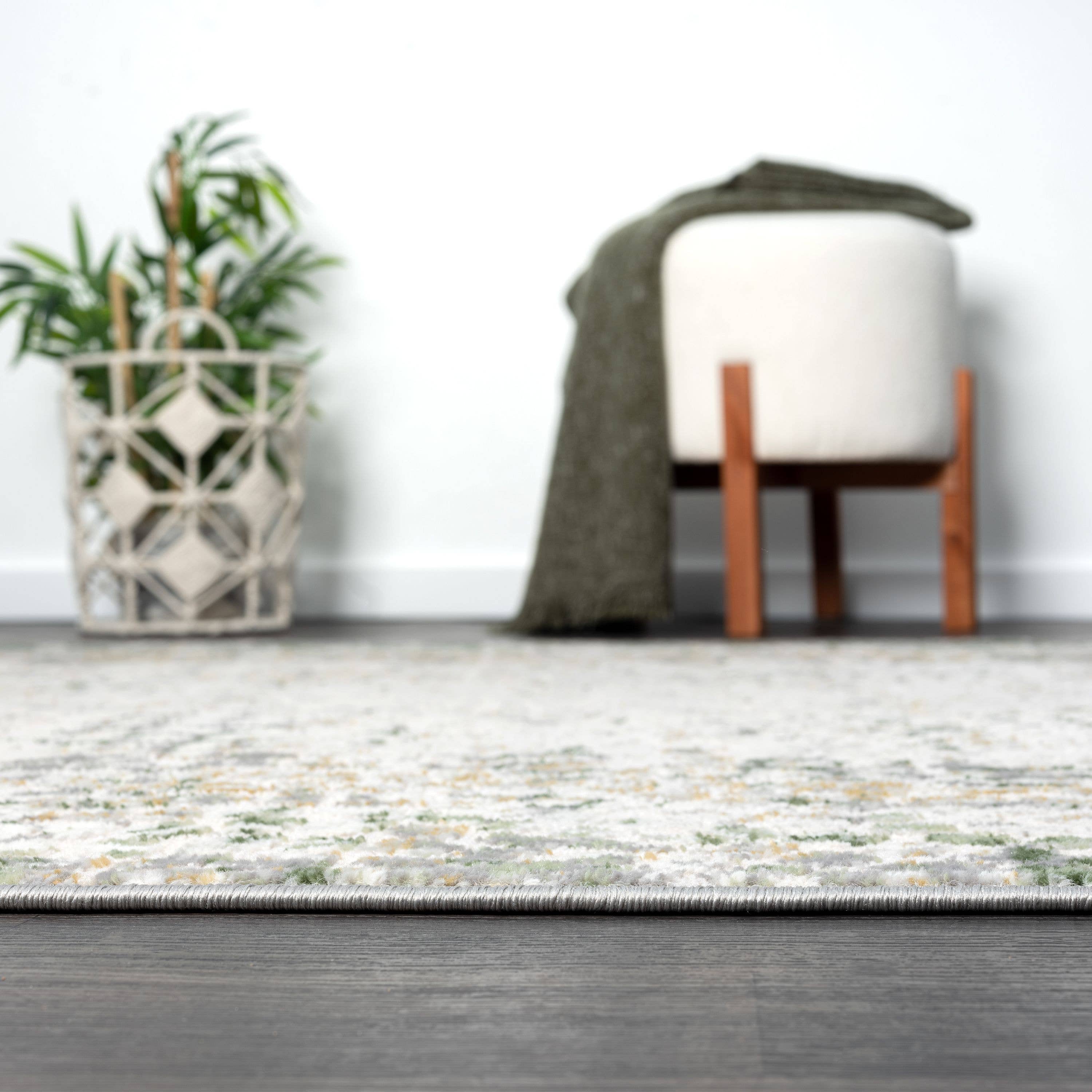 Atlas - Contemporary Grey Green Area Rug