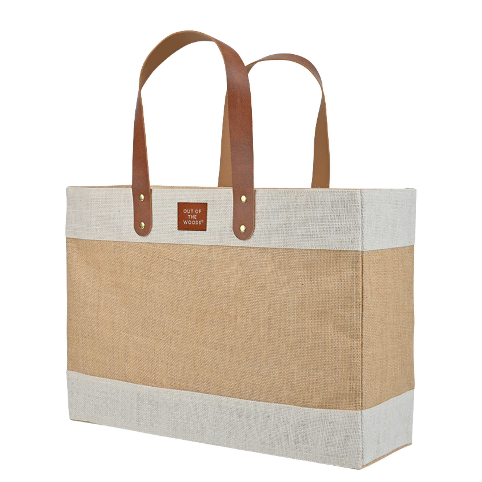 Jute Reusable Market Tote, Cream White