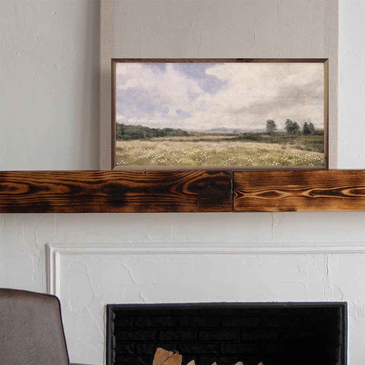 Vintage Landscape 1 Field By Nina Blue