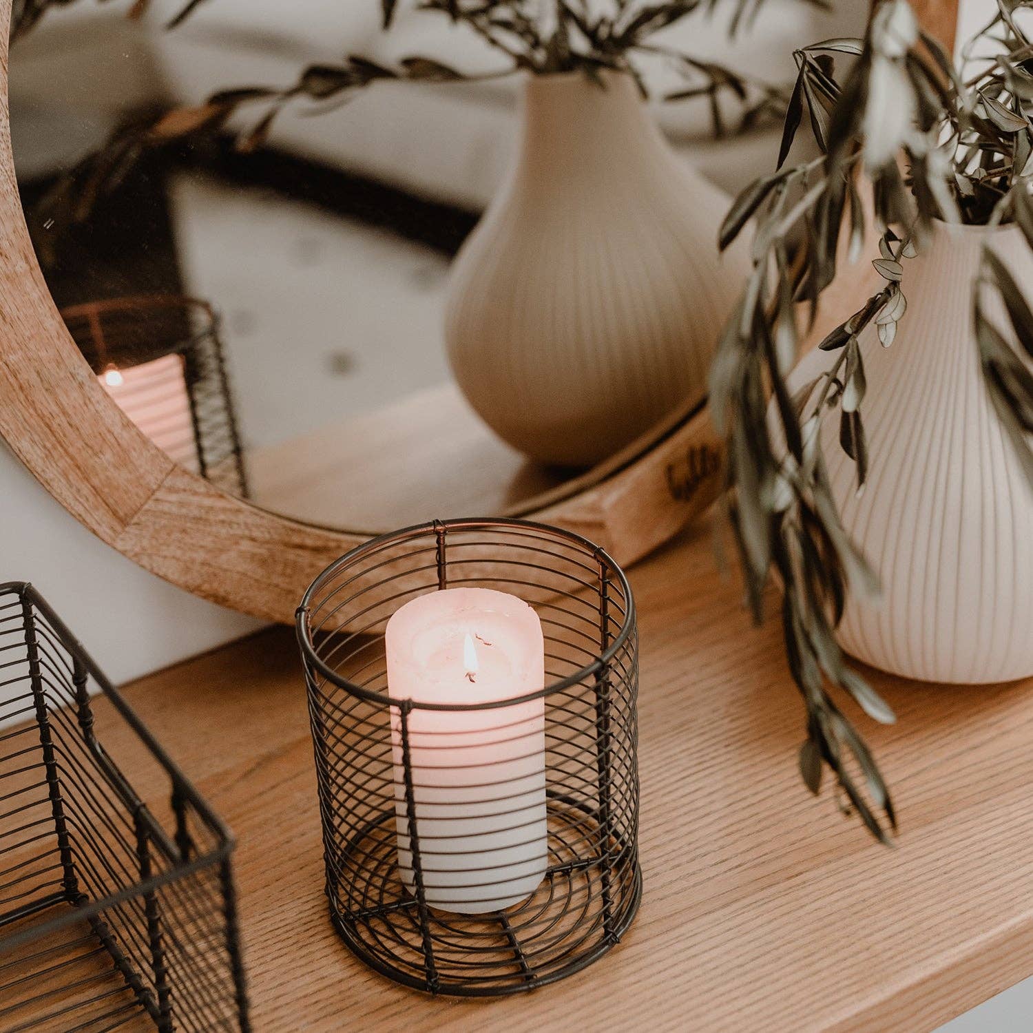Set of 3 Wire Basket round