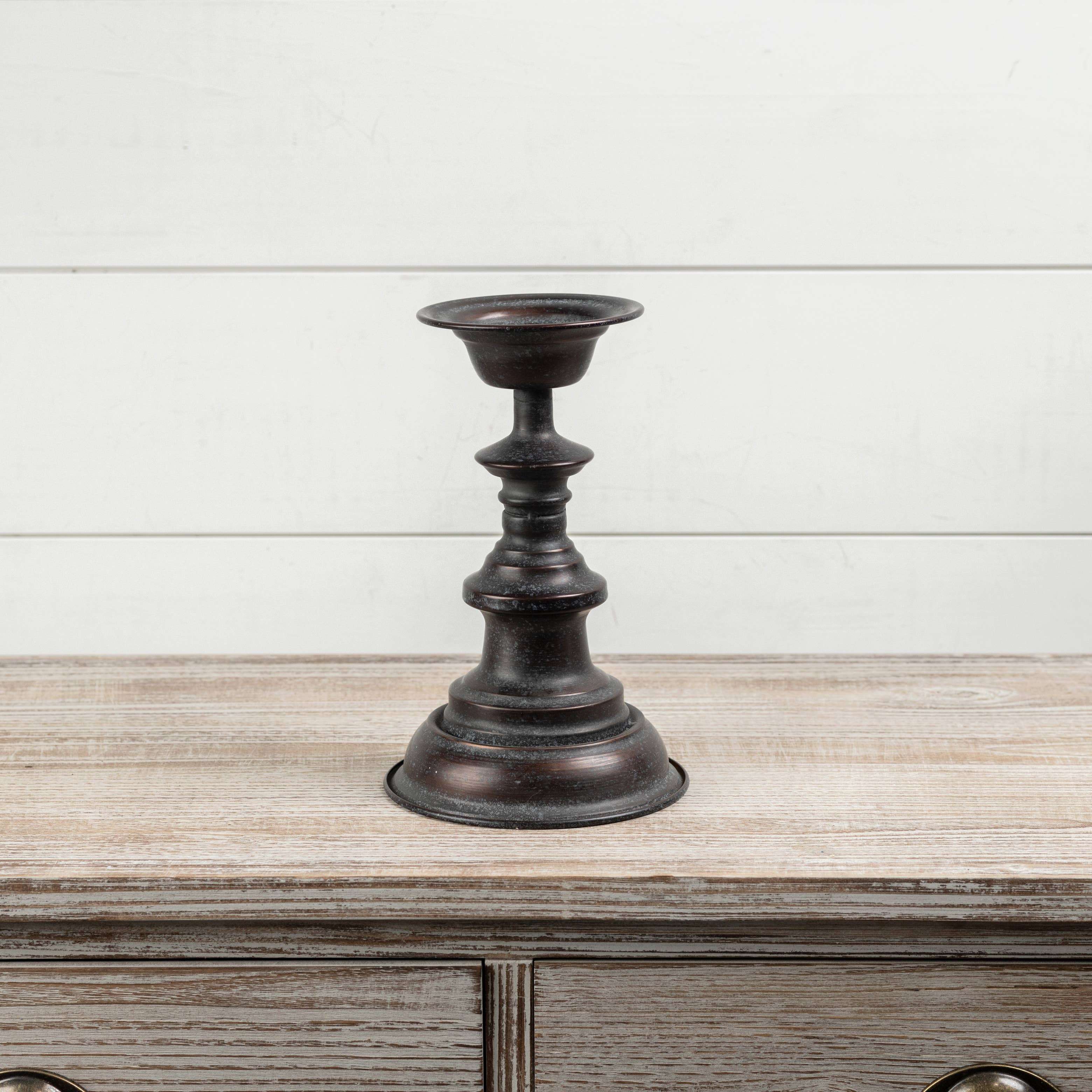 10" BLACK CANDLESTICK