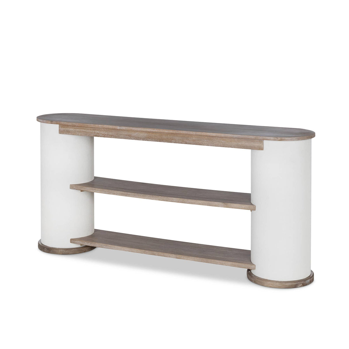 Capsule Console Table, Silk Linen
