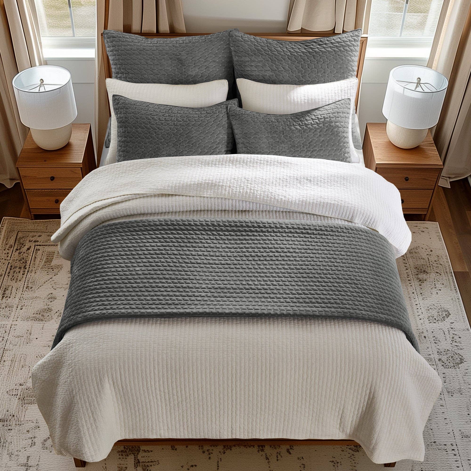 Velvet Stitch Quilt Set