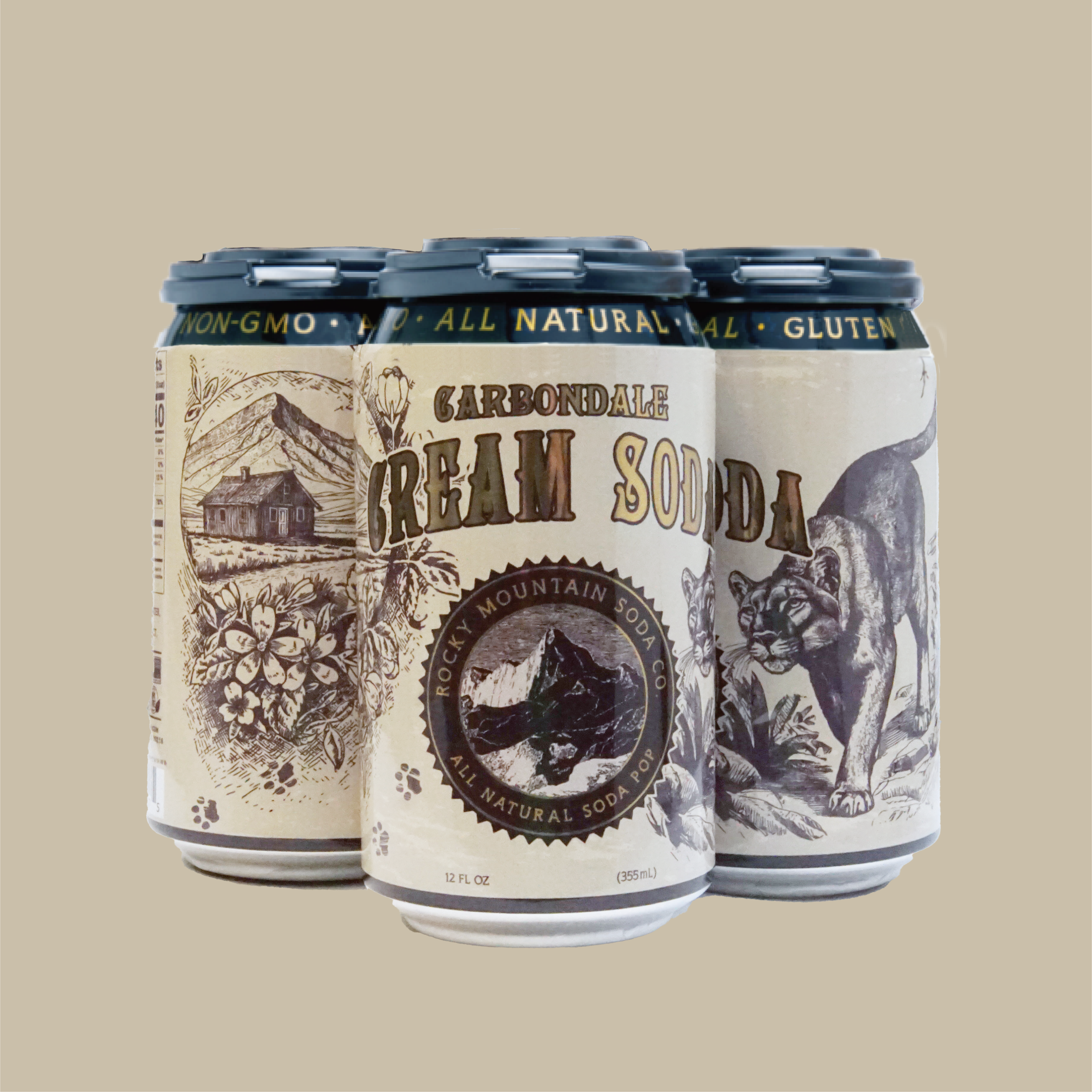 Carbondale Cream Soda Cans