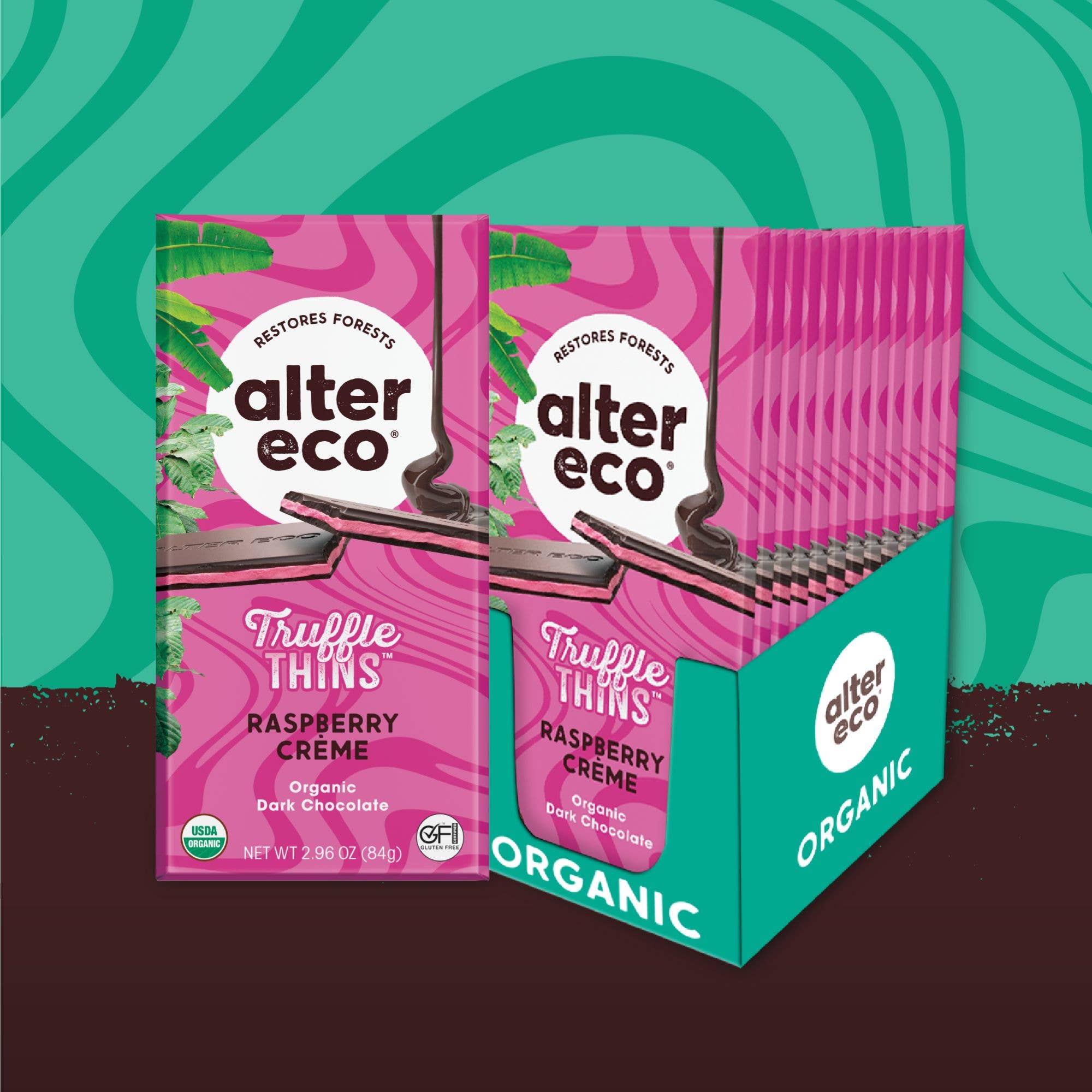 60% Raspberry Creme Truffle Thins-