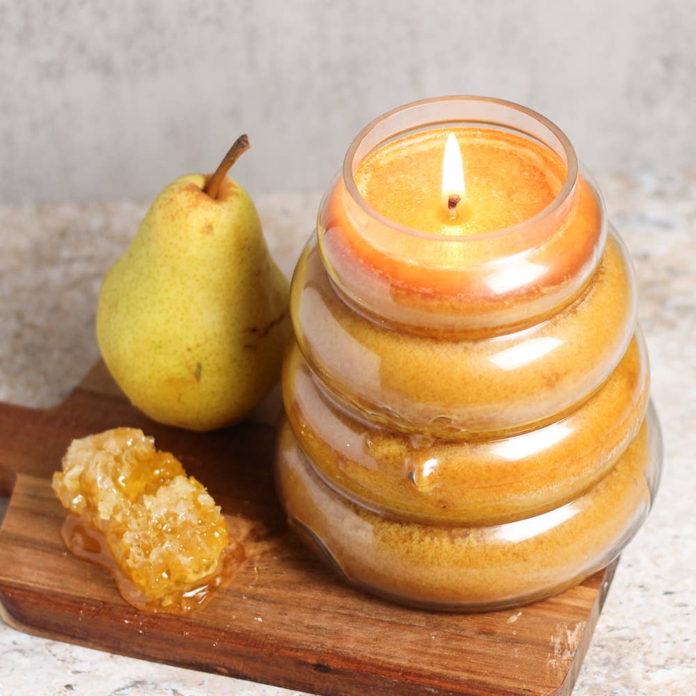 Honey Pear Cider – 30oz Beehive Scented Jar Candle