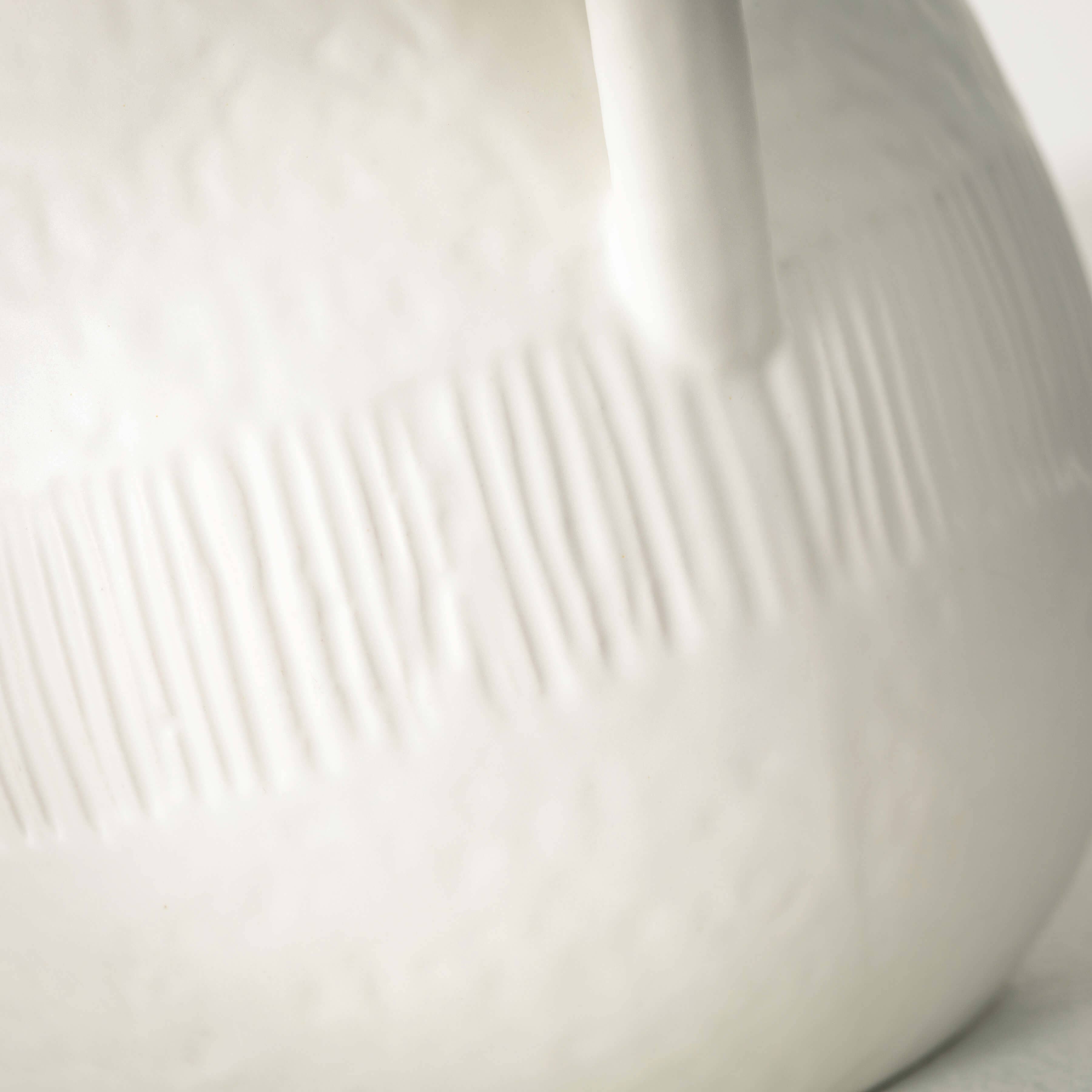 WHITE CHIFFON STONE PITCHER