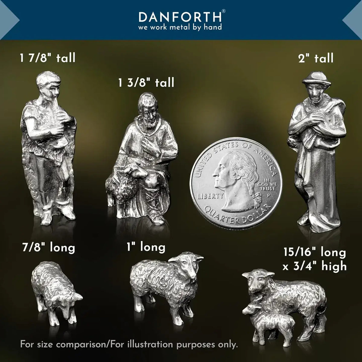Small Sheep Standing | Pewter Nativity | Sheep Figurine