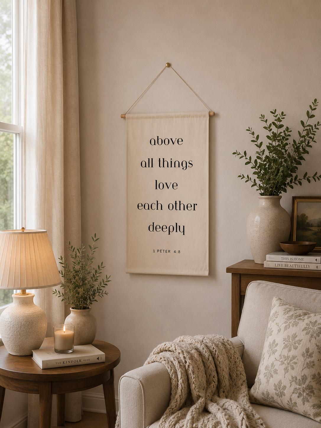 above all things love each other deeply | banner